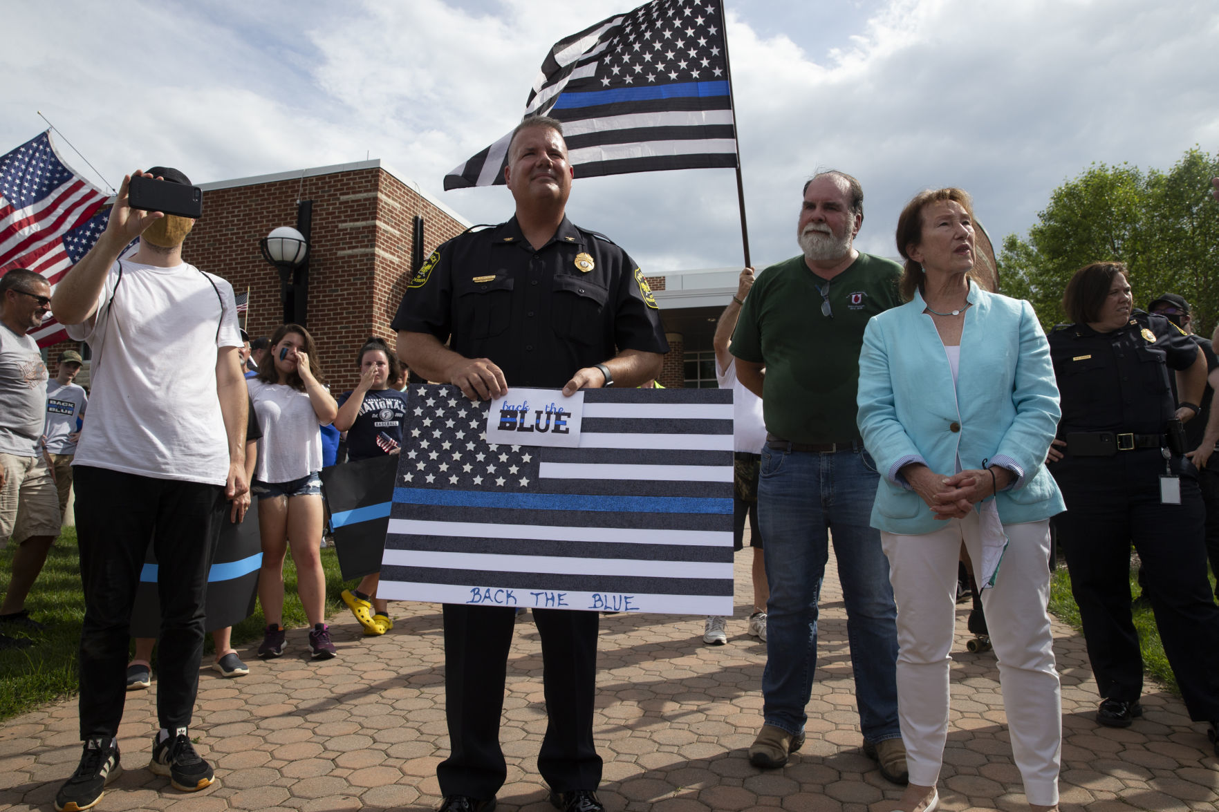 Back the Blue rally